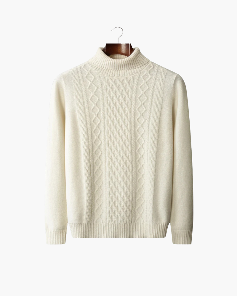 PURE EXTRA-FINE MERINO WOOL WINTERTIME ROLLNECK