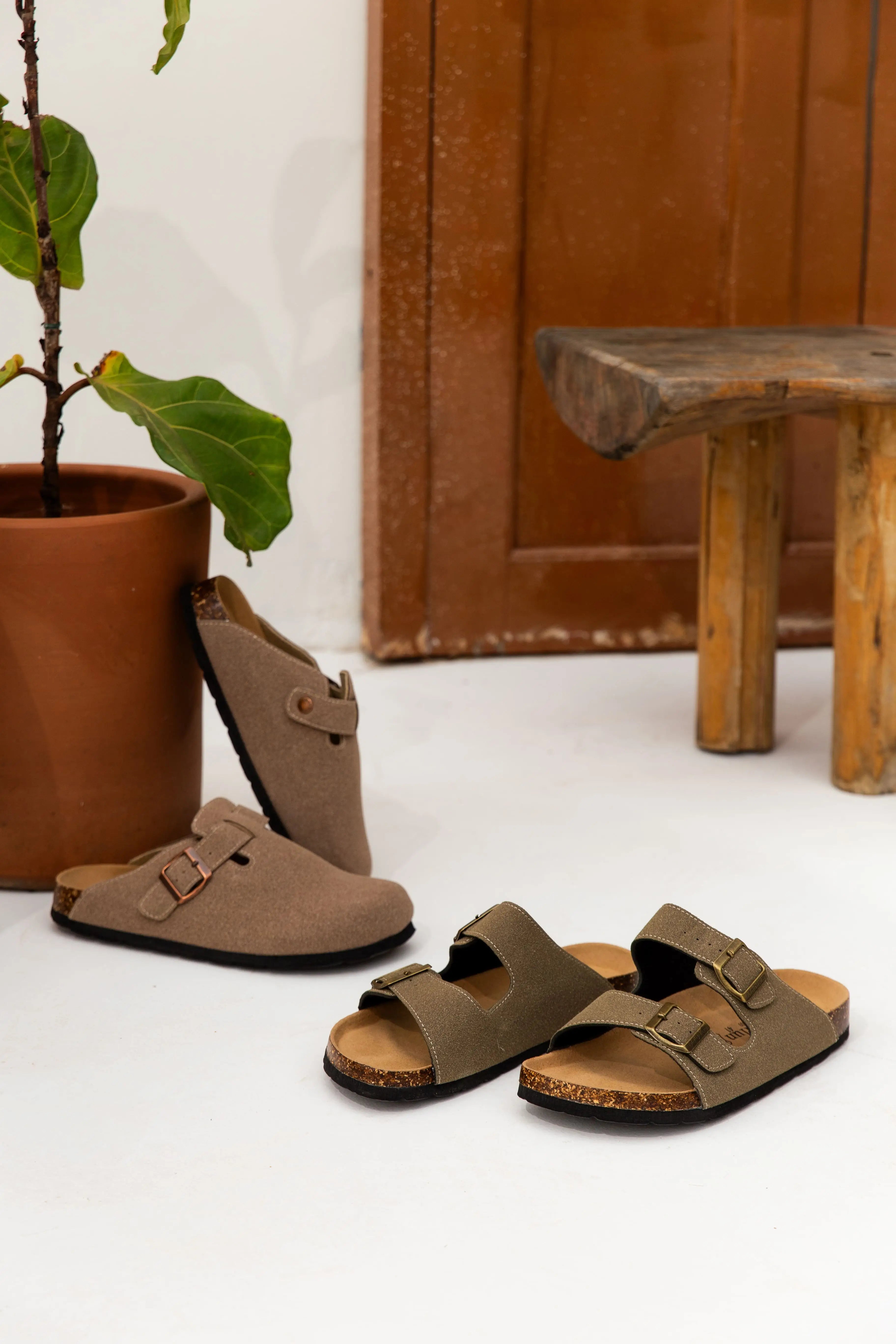 Capri Sandal - moss green