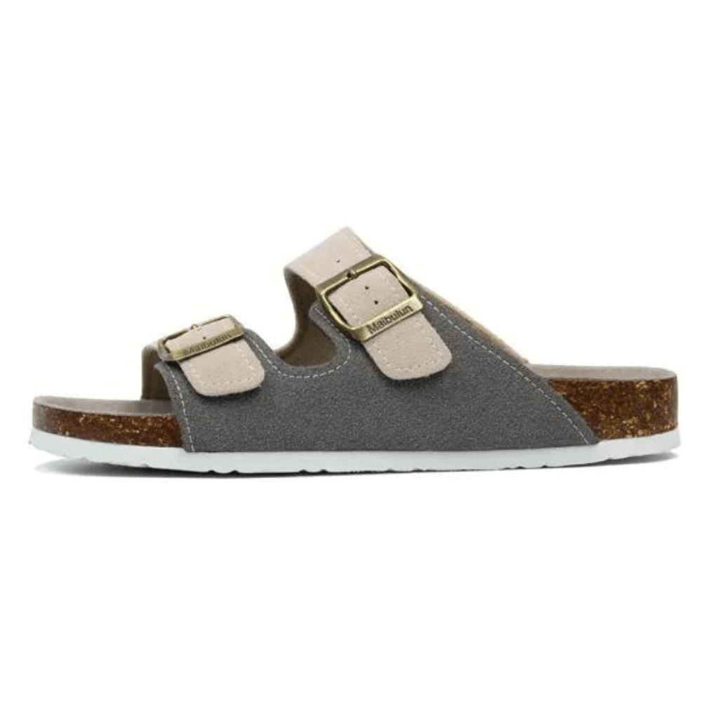 Capri Sandal - gray & cream