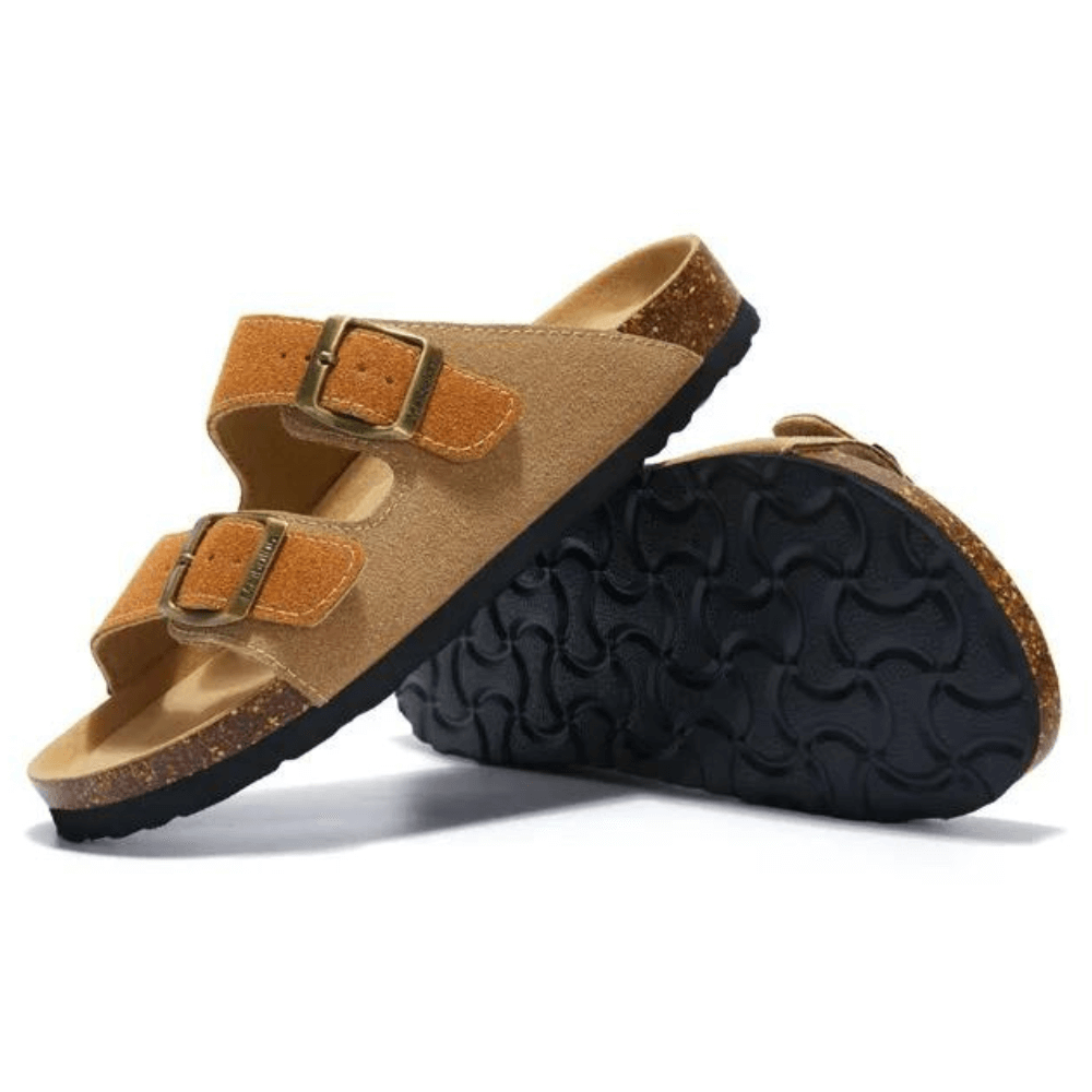 Capri Sandal - Caramel & brown