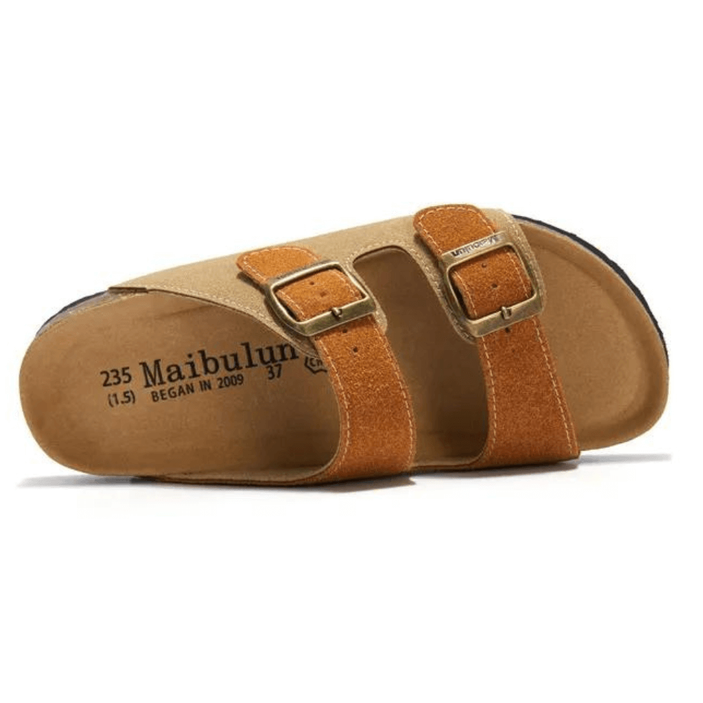 Capri Sandal - Caramel & brown