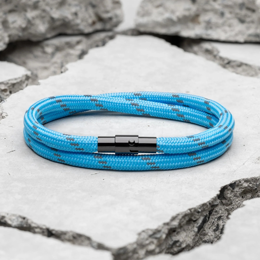 Blue Minimalist Rope Bracelet