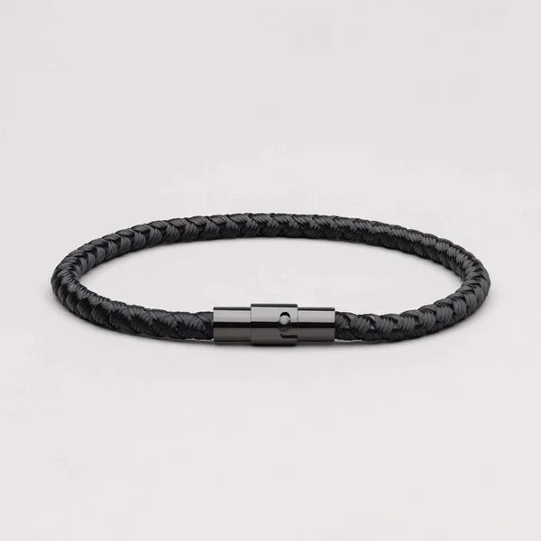 Black Minimalist Rope Bracelet