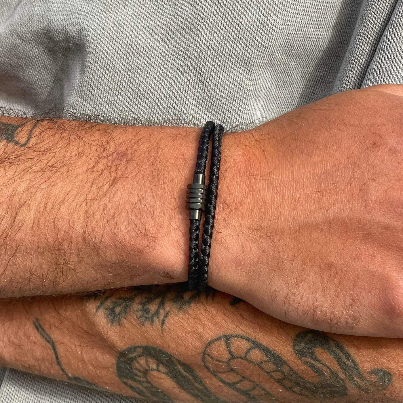 Black Minimalist Rope Bracelet