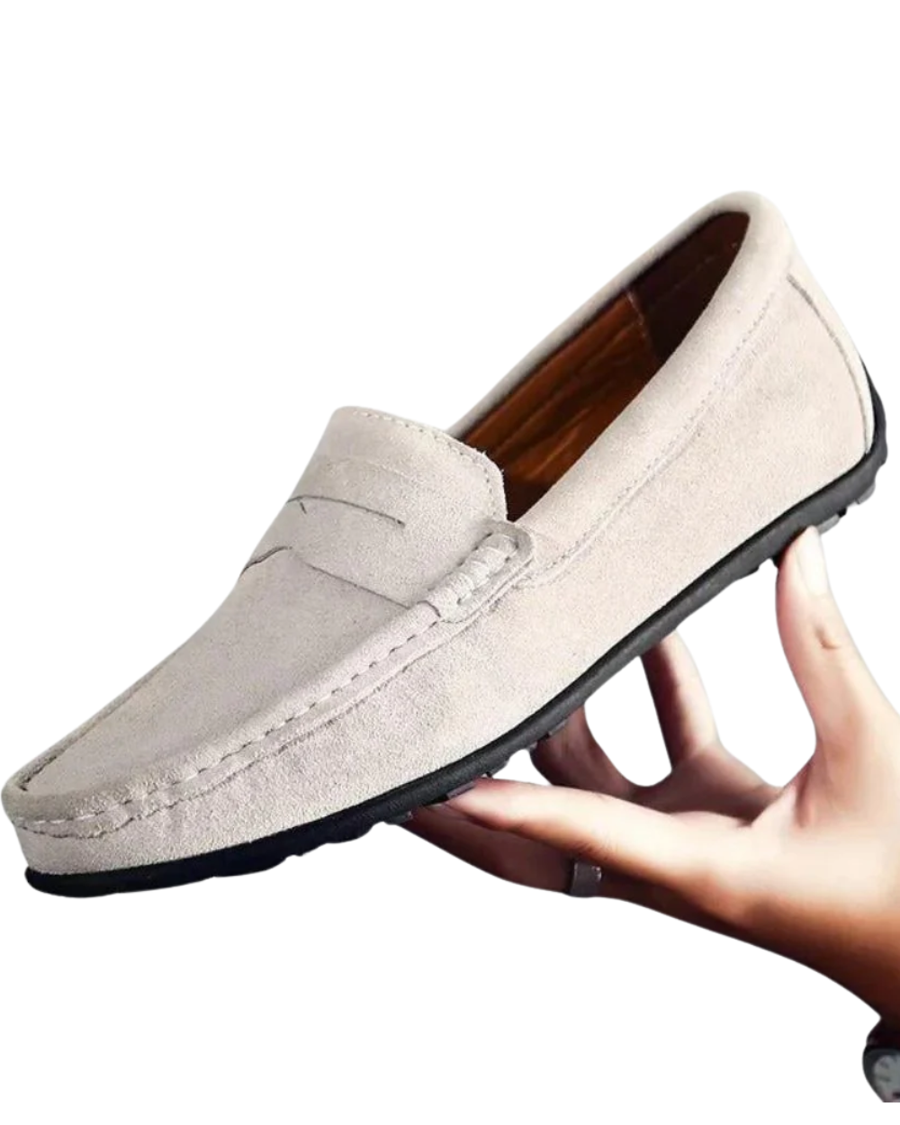 Mocassins clássicos de camurça